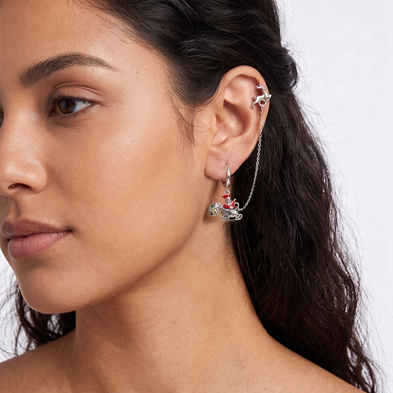 Women's Elegant 925 Silver Earrings for Vacations and Parties